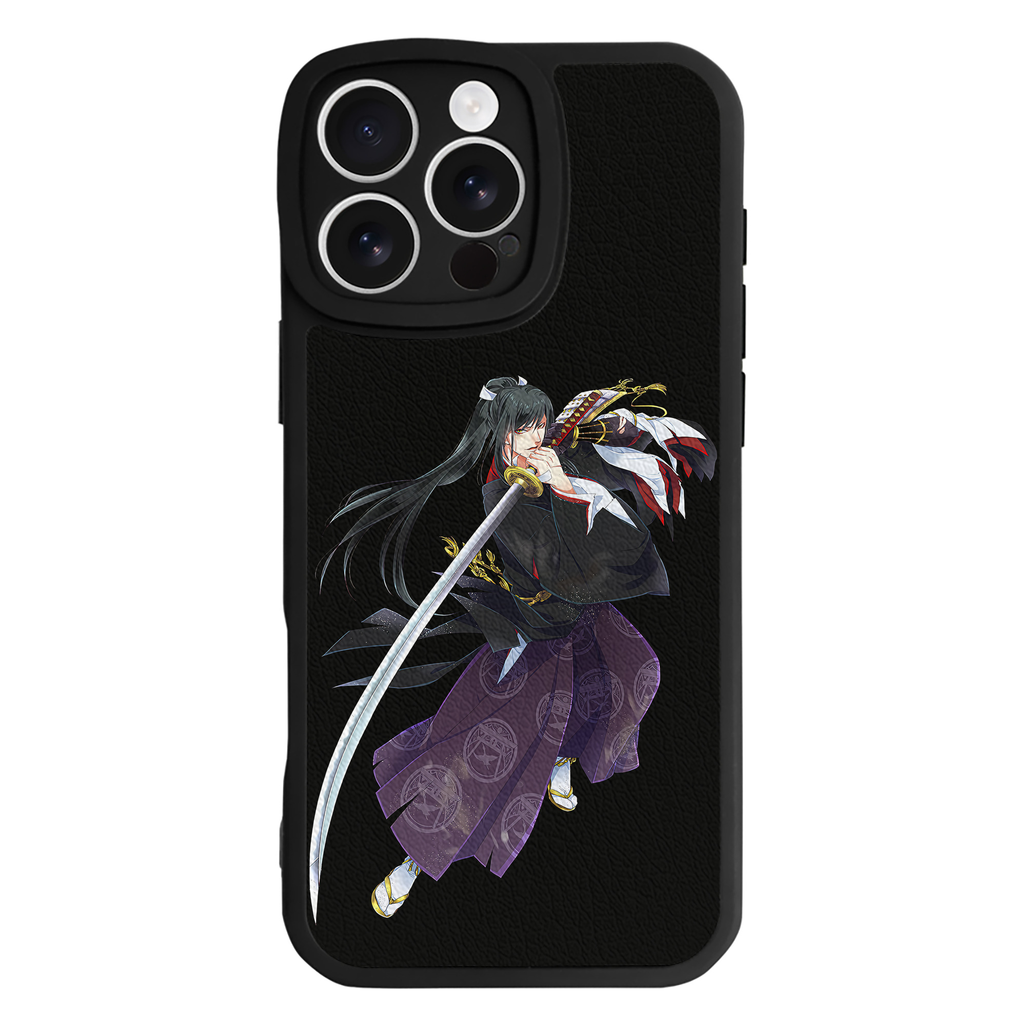（画像用） 刀剣乱舞 Touken Ranbu 【iPhone 16シリーズ対応】シリコンスマホケース（レザー調） 材質：シリコン